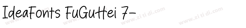 IdeaFonts FuGuHei 7字体转换